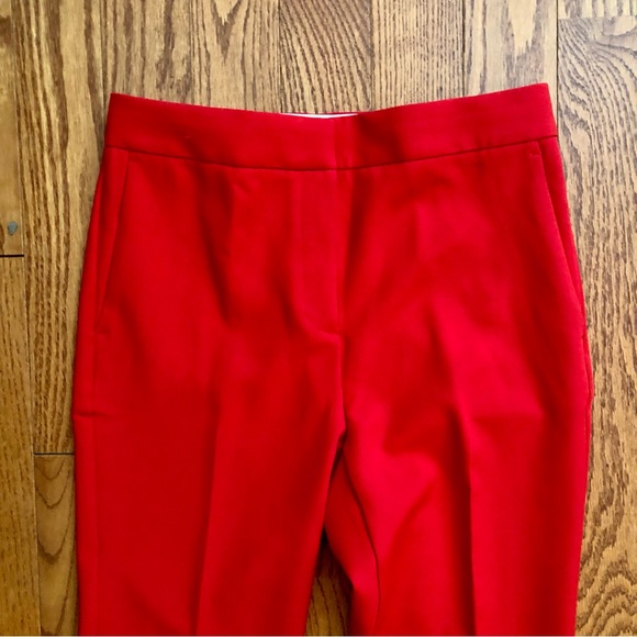 Ann Taylor RARE Skinny Flare with Vent Hem Red Trouser Pant Women’s Size 8 - Picture 5 of 13